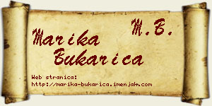 Marika Bukarica vizit kartica